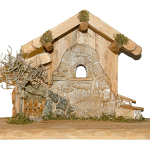 Sonia Demetz Krippen Familienstall - presepi capanna per sacra familgia - crib barn for Holy family